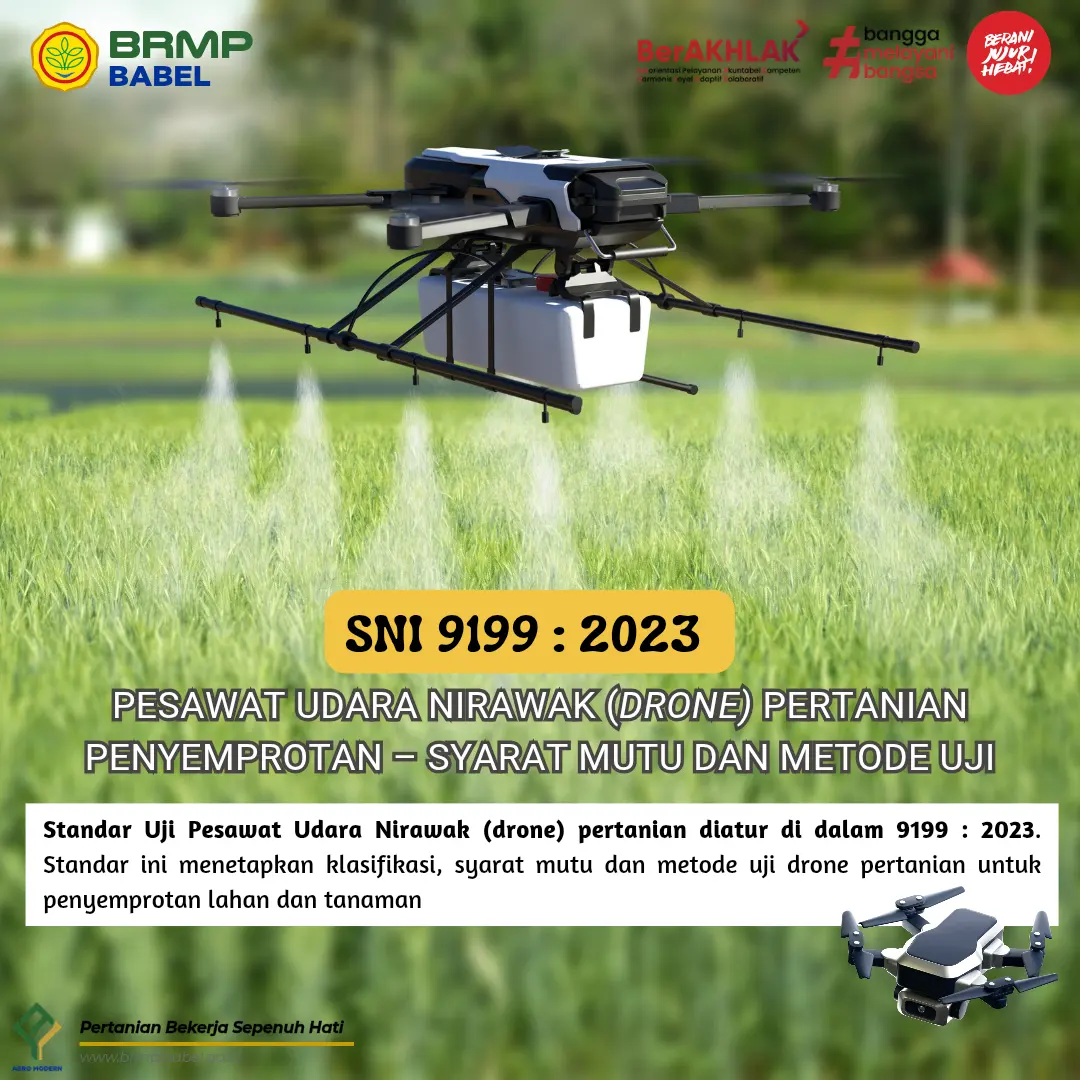 Standar Drone Pertanian untuk Penyemprotan